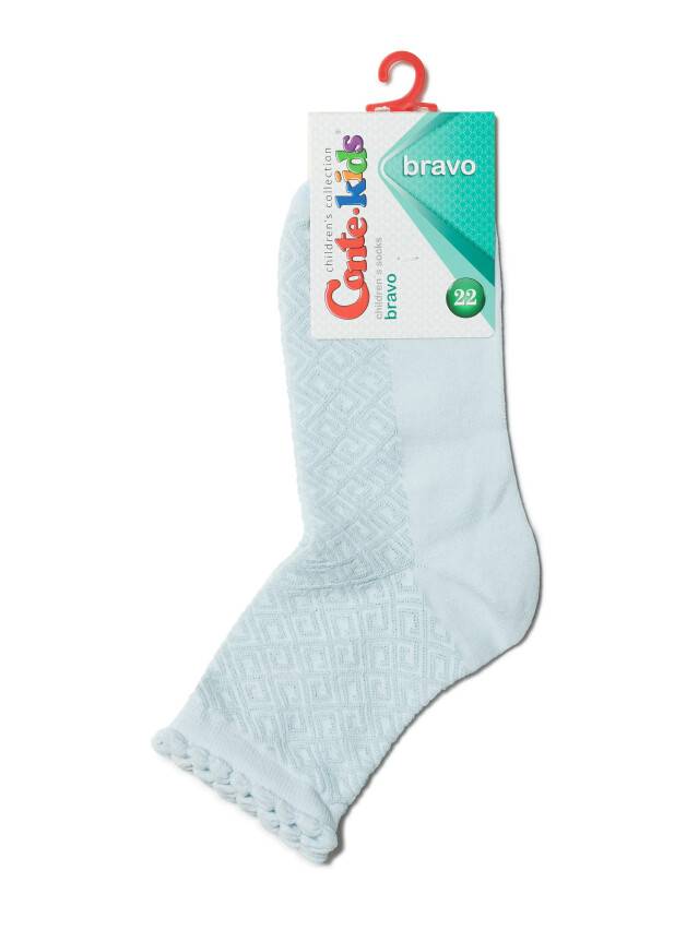 Children's socks CONTE-KIDS BRAVO, s.33-35, 188 pale turquoise - 2