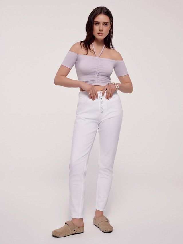 Women's polo neck shirt CONTE ELEGANT LD 2632, s.170-92, lavender - 3