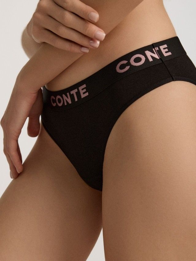 Women's panties CONTE ELEGANT COMFY LINE LB 2993, s.90, black-pink - 3