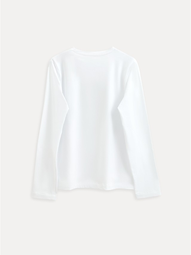 Women's polo neck shirt CONTE LD 3287, s.170-84, white-face - 2