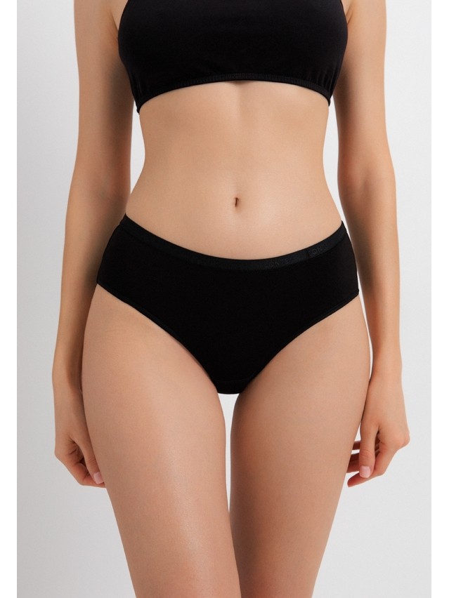 Women's panties CONTE ELEGANT COMFORT COTTON LB 5572, s.90, black - 1