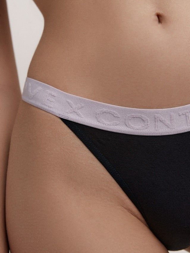 Women's panties CONTE ELEGANT FLEXIBLE LTA 2237, s.106, black-lavender - 3