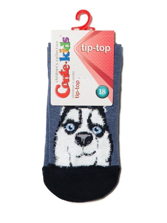 Children's socks CONTE-KIDS TIP-TOP, s.21-23, 425 dark denim - 2