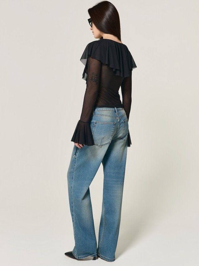 Women's polo neck shirt CONTE LD 3485, s.170-84, black - 3