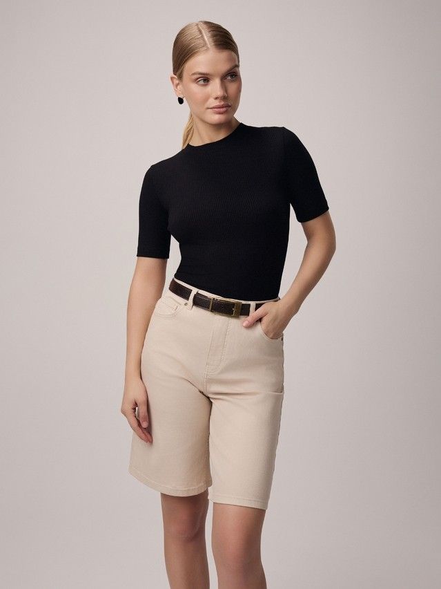 Women's polo neck shirt CONTE ELEGANT LD 2639, s.170-92, black - 2