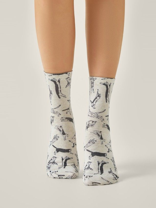 Women's socks CONTE ELEGANT FANTASY, s.23-25, 726 beige - 1