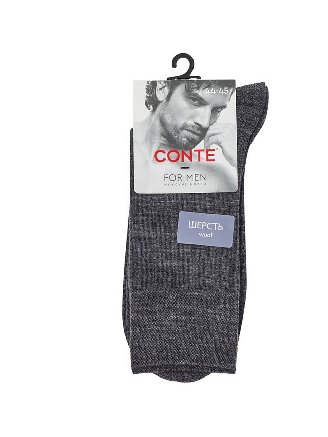 Men's socks CONTE, s.25, 000 dark grey - 4