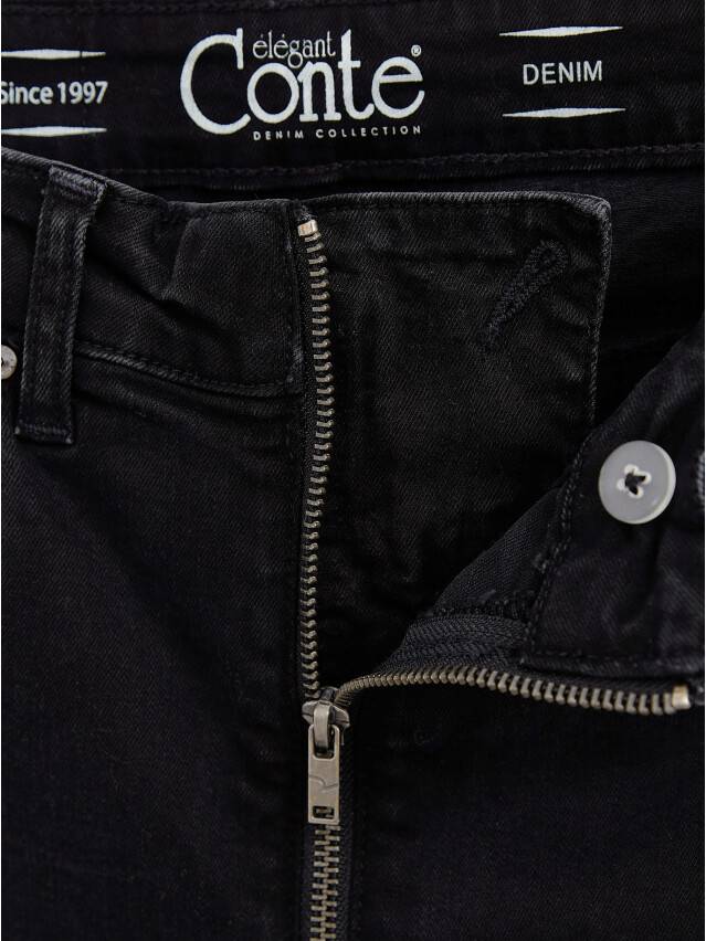 Denim trousers CONTE ELEGANT CON-441, s.170-102, washed black - 8