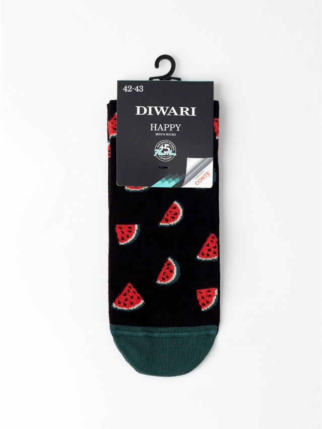 Men's socks DIWARI HAPPY, s.25, 228 black - 4