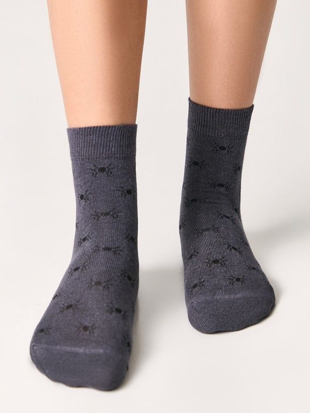 Children's socks CONTE-KIDS CLASS, s.24-26, 613 dark grey - 1