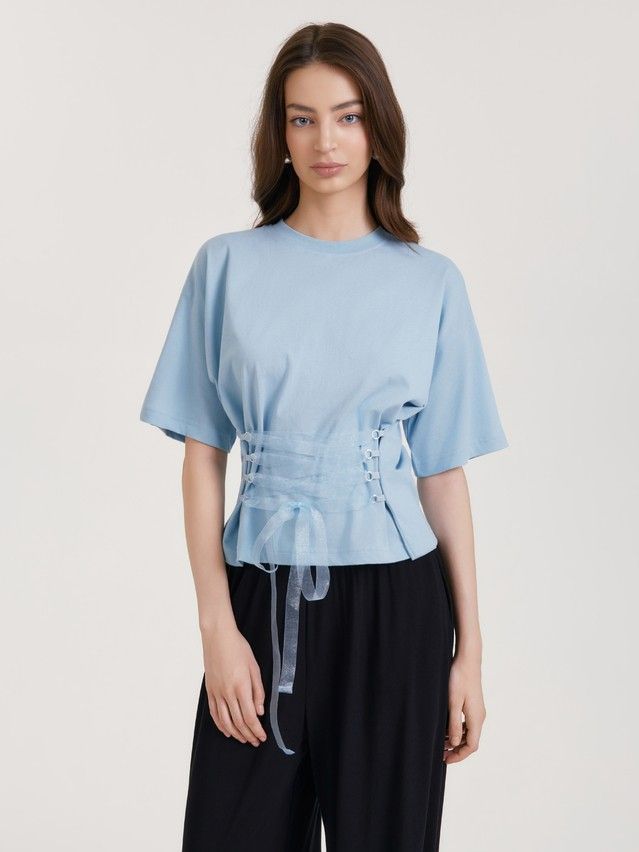 Women's polo neck shirt CONTE LD 3445, s.170-84, blue - 3