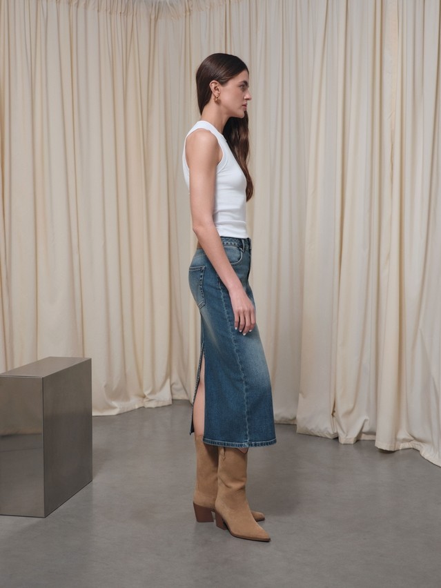 Denim skirt CONTE CON-836, s.170-90, blue - 3