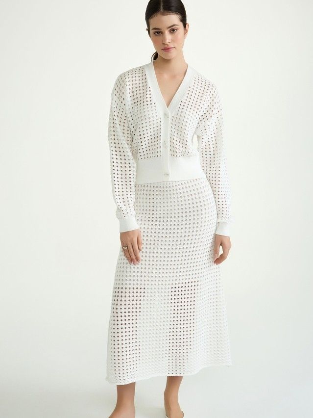 Women's skirt CONTE ELEGANT LDK2442, s.170-90, ecru - 6