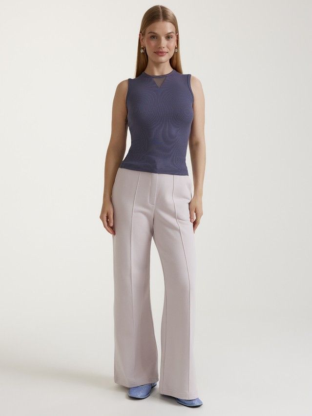Women's polo neck shirt CONTE ELEGANT LD 3060, s.170-84, graphite - 1