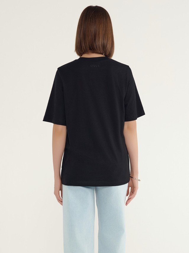 Women's polo neck shirt CONTE ELEGANT LD 3036, s.170-92, black-paris - 2