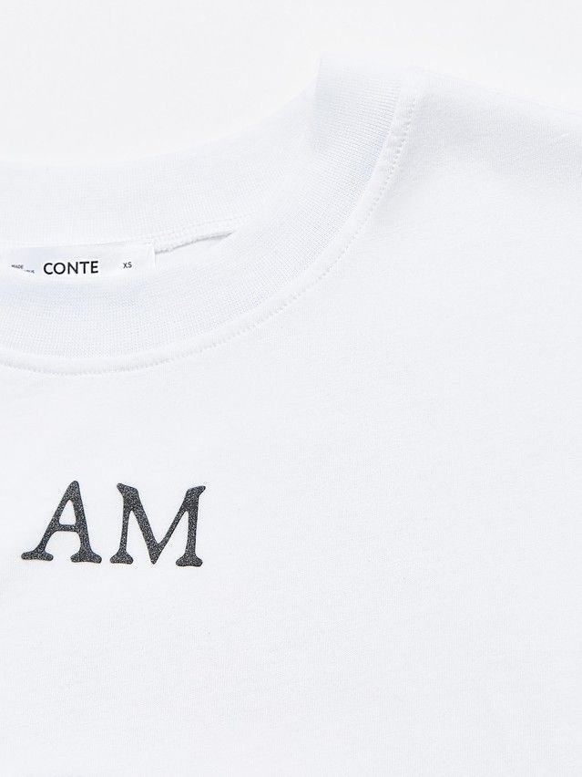 Women's polo neck shirt CONTE ELEGANT LD 3030, s.170-92, white-angel - 6