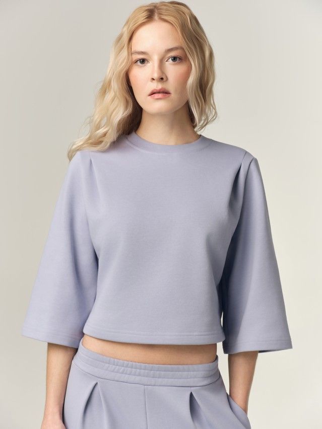 Women's polo neck shirt CONTE LD 3386, s.170-88, denim blue - 6