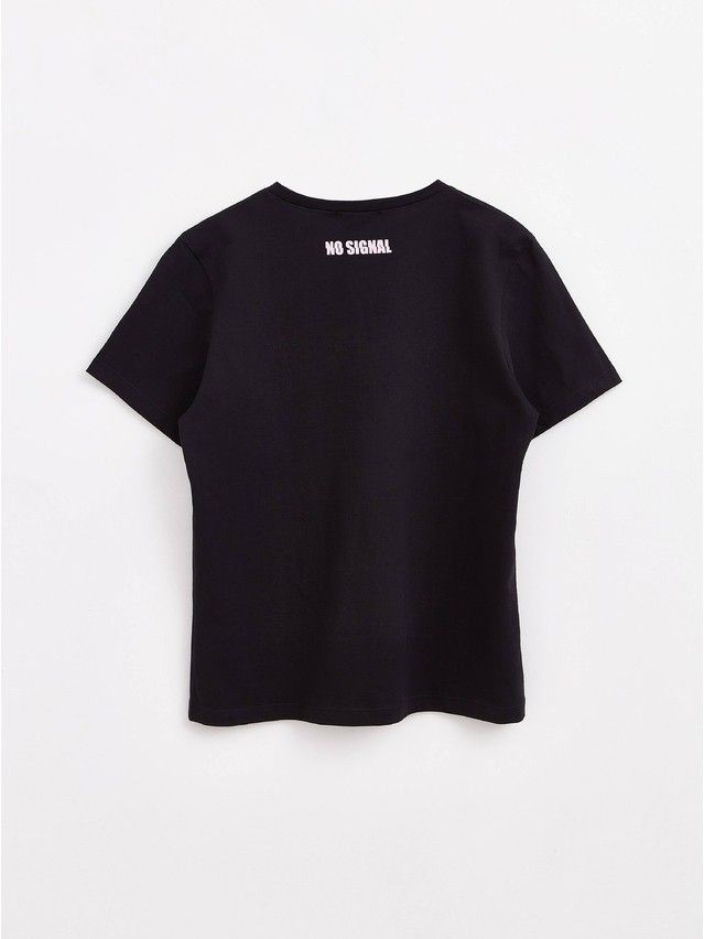 Women's polo neck shirt CONTE ELEGANT LD 1648, s.170-100, black-pink - 4