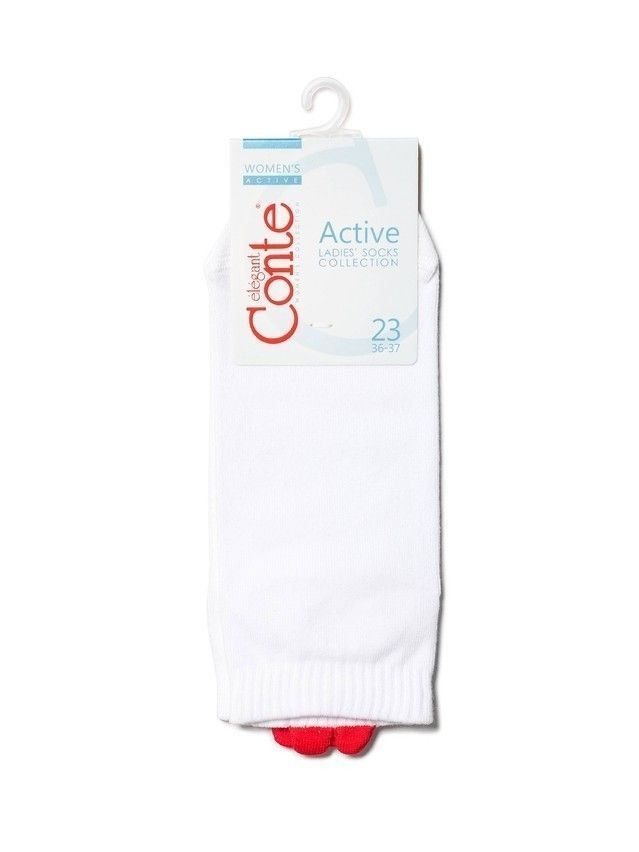 Women's socks CONTE ELEGANT ACTIVE, s.23, 221 white - 4