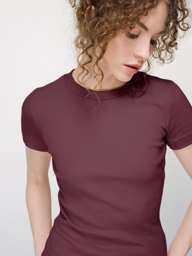 Women's T-shirt CONTE ELEGANT BASIC COLLECTION LFB 5023, s.170-92, truffle - 4