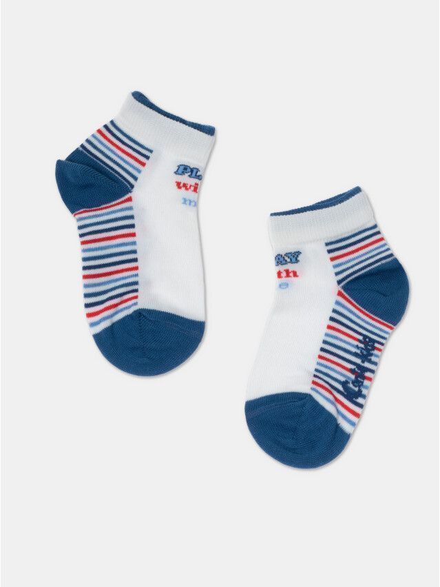 Children's socks CONTE-KIDS TIP-TOP (2 pairs),s.18-20, 702 white-denim - 2