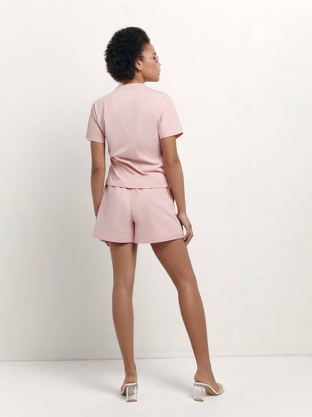 Women's polo neck shirt CONTE ELEGANT LD 1742, s.170-92, romantic pink - 5
