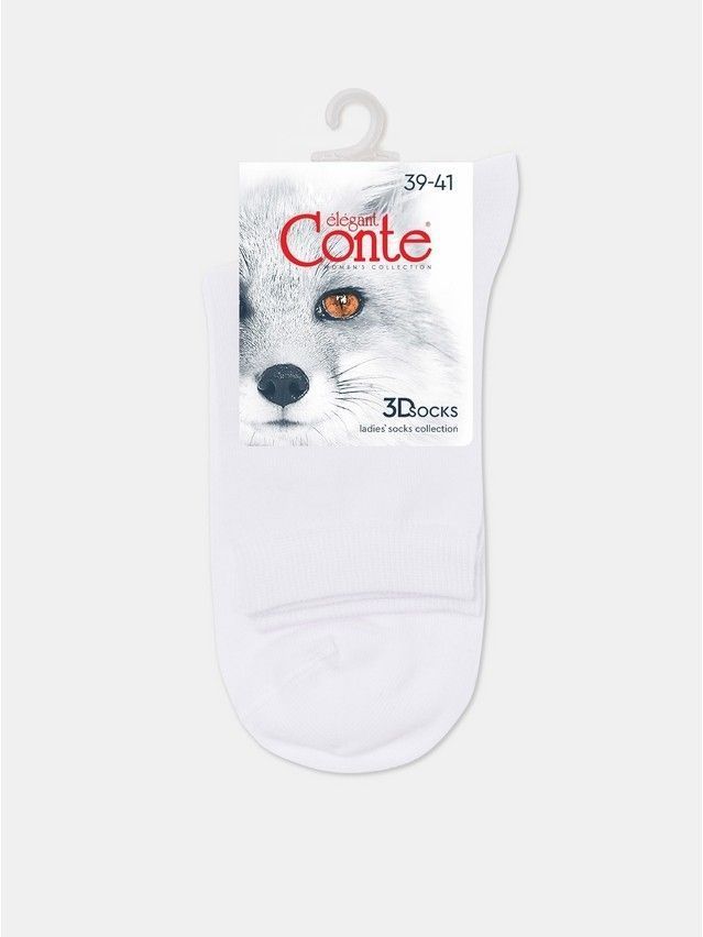 Women's socks CONTE ELEGANT 3DSOCKS, s.23-25, 000 white - 4