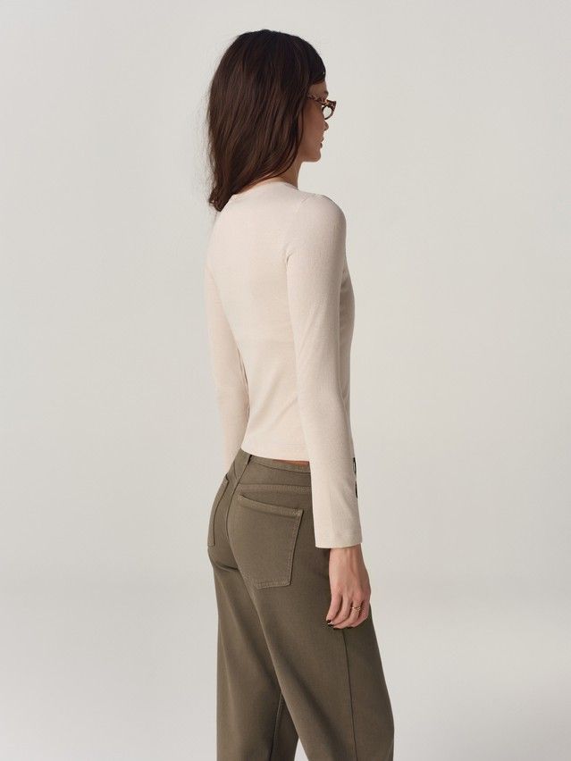 Women's polo neck shirt CONTE LD 3420, s.170-88, beige - 2