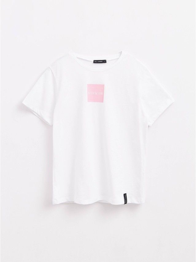 Women's polo neck shirt CONTE ELEGANT LD 1739, s.170-92, white-rose - 1