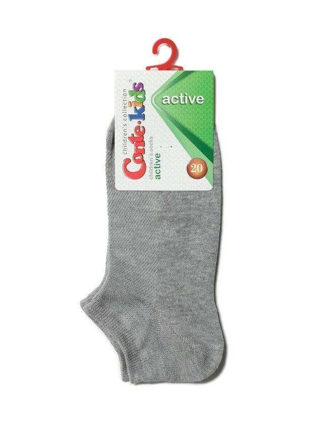 Children's socks ACTIVE (short) 19S-180SP, s. 21-23, 484 gray - 2