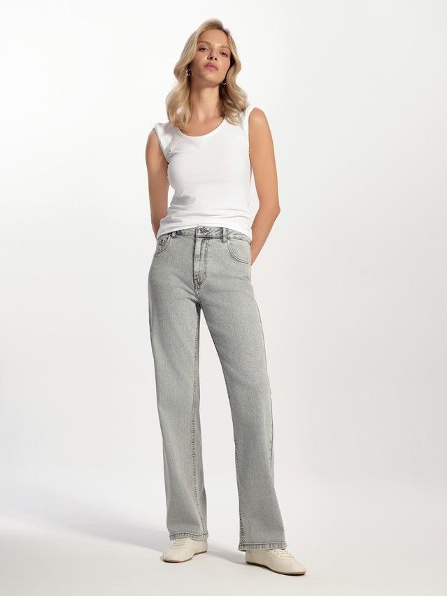 Denim trousers CONTE ELEGANT CON-731, s.170-102, grey - 1