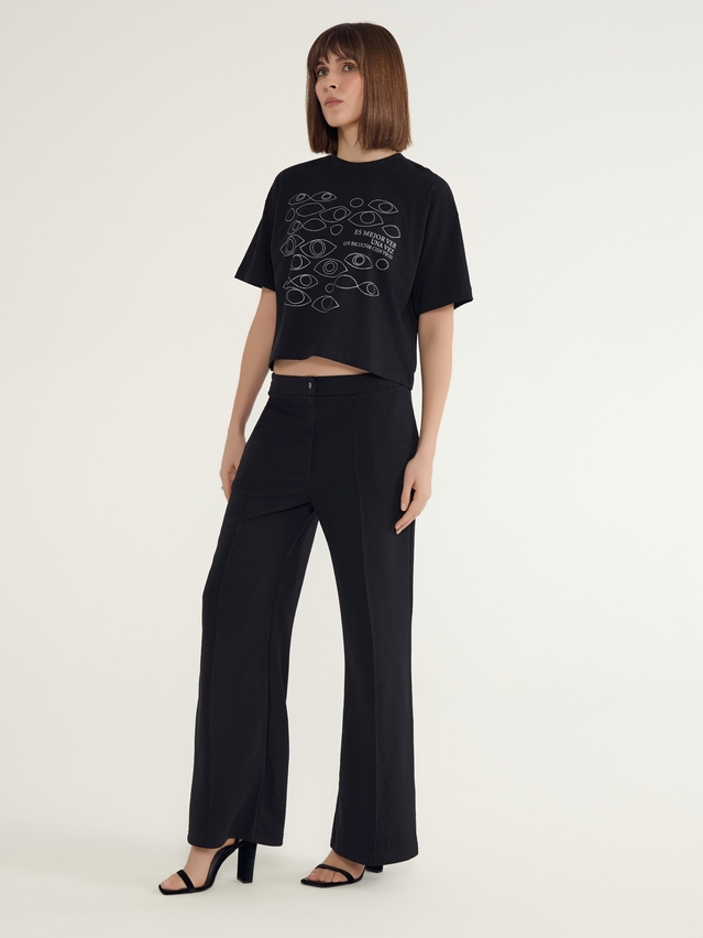 Women's polo neck shirt CONTE ELEGANT LD 3032, s.170-92, black-eyes - 7