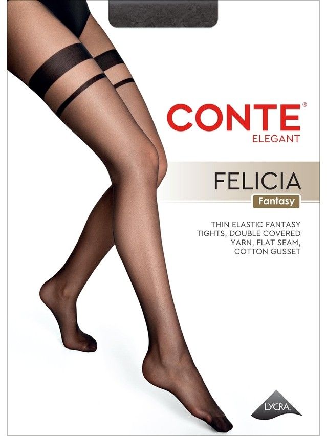 Women's tights CONTE ELEGANT FELICIA, s.2, nero - 3