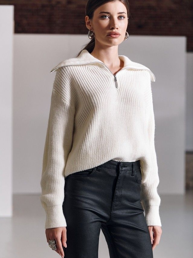 Women's pullover CONTE ELEGANT LDK23105, s.170-84, milk - 4