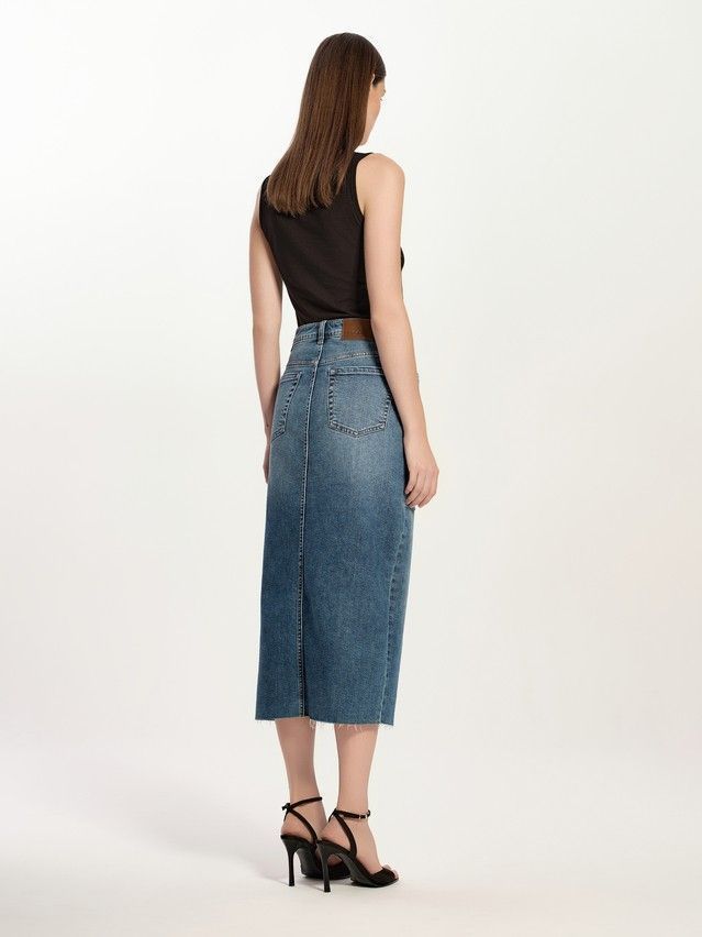 Denim skirt CONTE ELEGANT CON-764, s.170-90, blue - 2