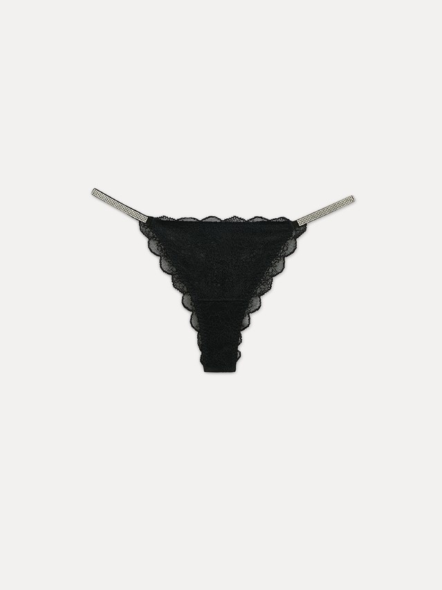 Women's panties CONTE ELEGANT JASMINE LTA 2552, s.90, black-flower - 2