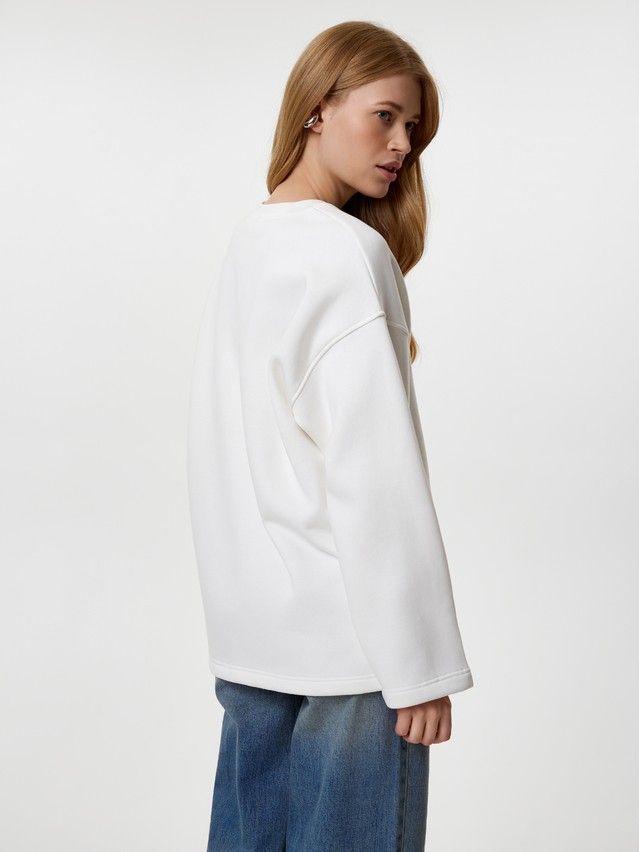 Women's polo neck shirt CONTE LD 3231, s.170-84, off-white - 3