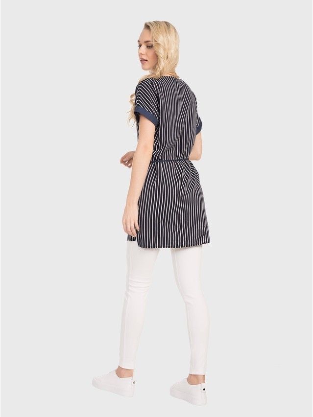 Women's tunic CONTE ELEGANT LTH 728, s.164-84-90, dark blue-white - 1