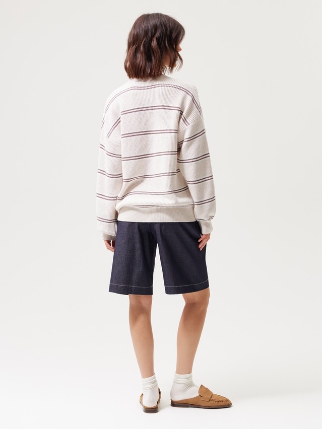 Women's pullover CONTE LDK2642, s.170-84, beige-brown - 4