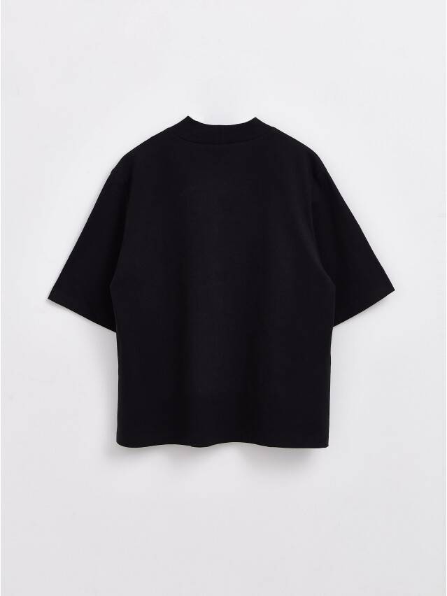 Women's polo neck shirt CONTE ELEGANT LD 1407, s.170-92, black - 5