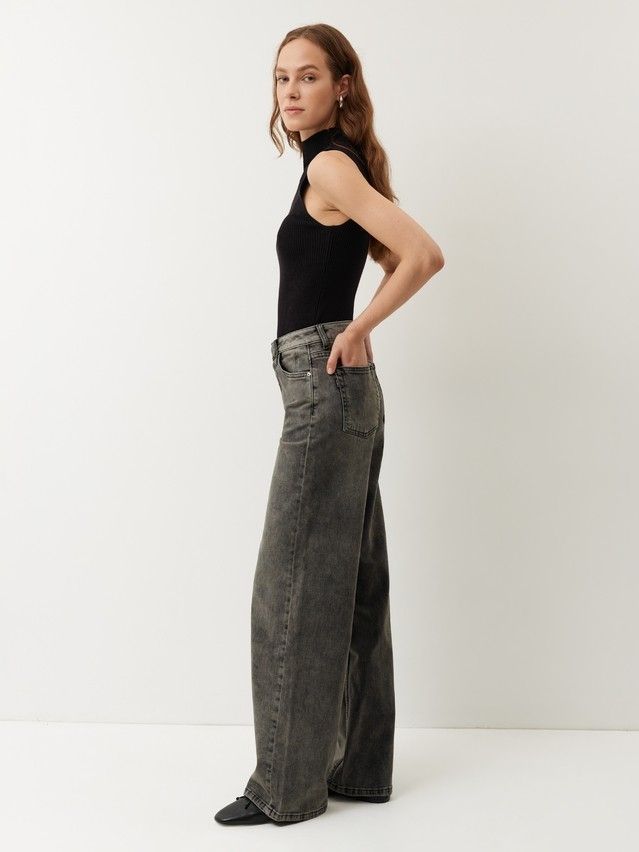 Women's jeans CONTE CON-964, s.164-90, black tint - 3