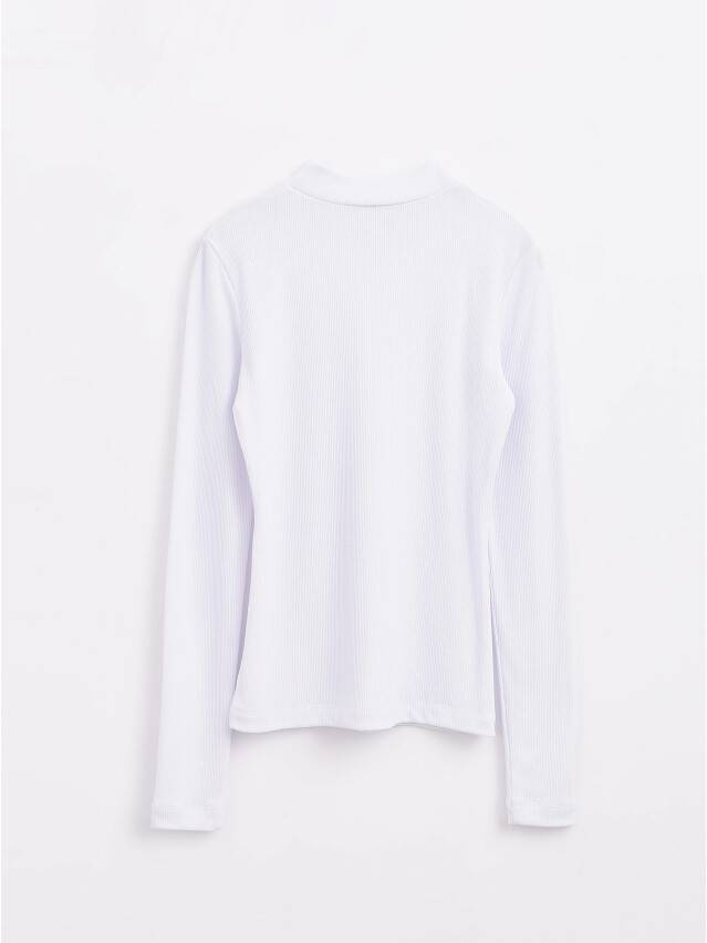 Women's polo neck shirt CONTE ELEGANT LD 1575, s.170-100, white - 2
