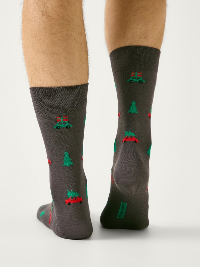 Men's socks DIWARI NEW YEAR, s.27-29, 1027 dark grey - 2