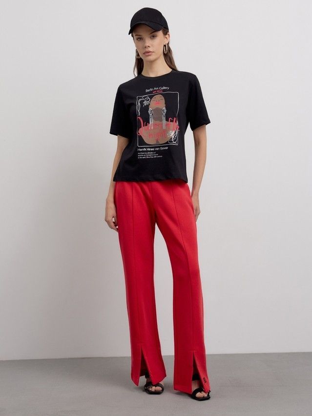 Women's trousers CONTE ELEGANT LBK 2595, s.164-102, tomato - 8