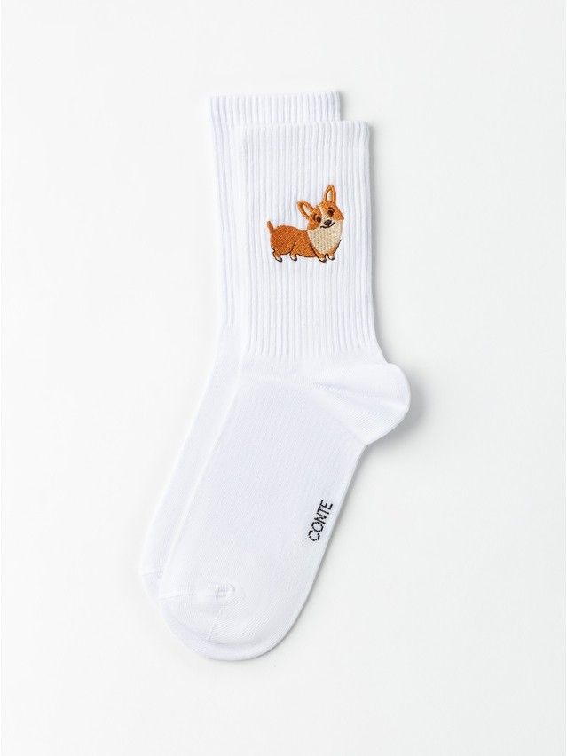 Women's socks CONTE FANTASY, s.23-25, 1095 white - 4