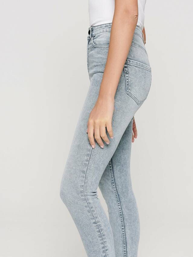 Skinny jeans with Super high rise CON-216, s.170-102, acid washed grey - 3