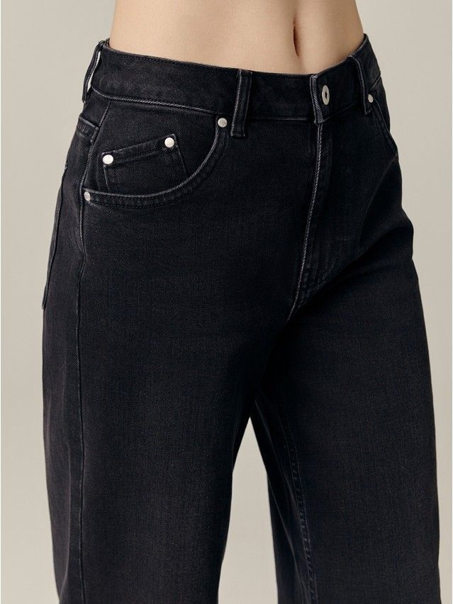 Denim trousers CONTE ELEGANT CON-718, s.170-98, washed black - 5