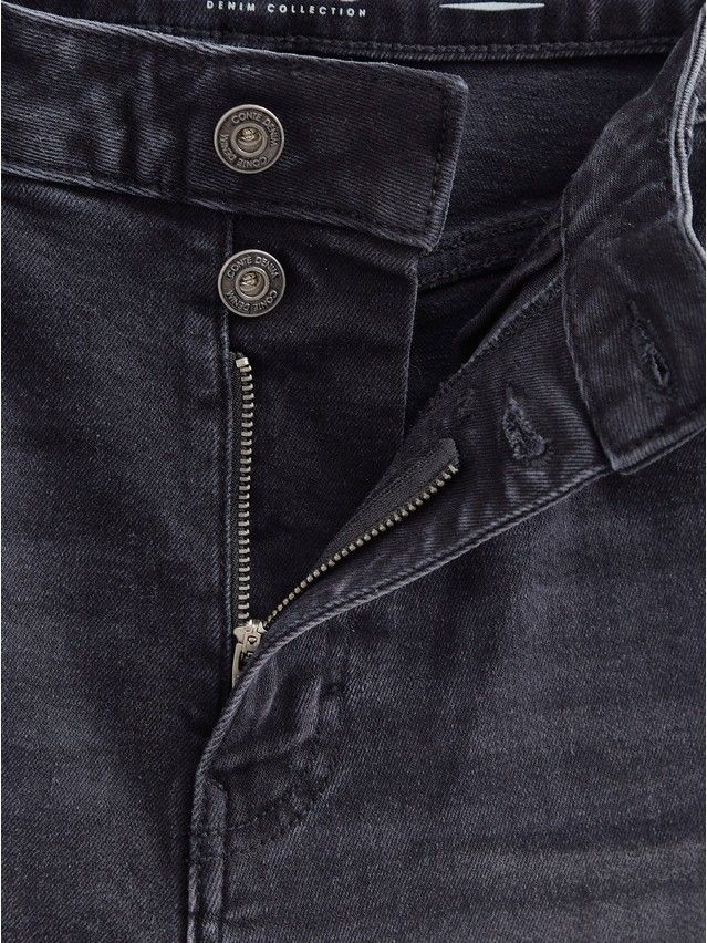 Denim trousers CONTE ELEGANT CON-702, s.170-102, black - 10