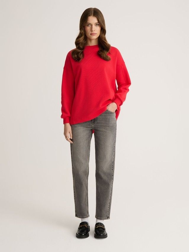 Women's polo neck shirt CONTE ELEGANT LD 2829, s.170-100, crimson red - 3