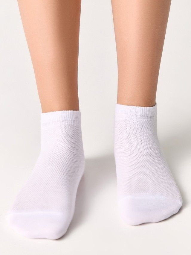 Children's socks ACTIVE (short) 19C-180SP, s. 21-23, 484 white - 1